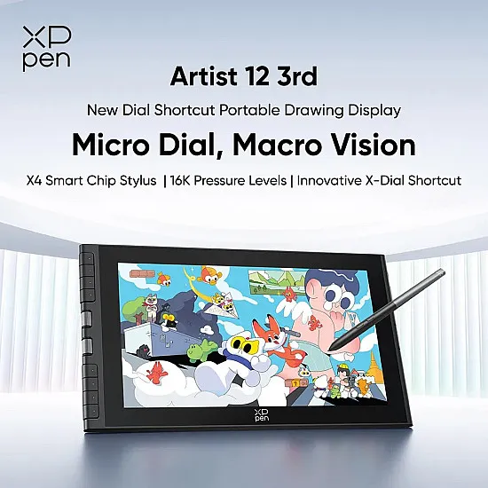 XPPen Artist12 3rd - BLACK - CD121FH | DGtizers